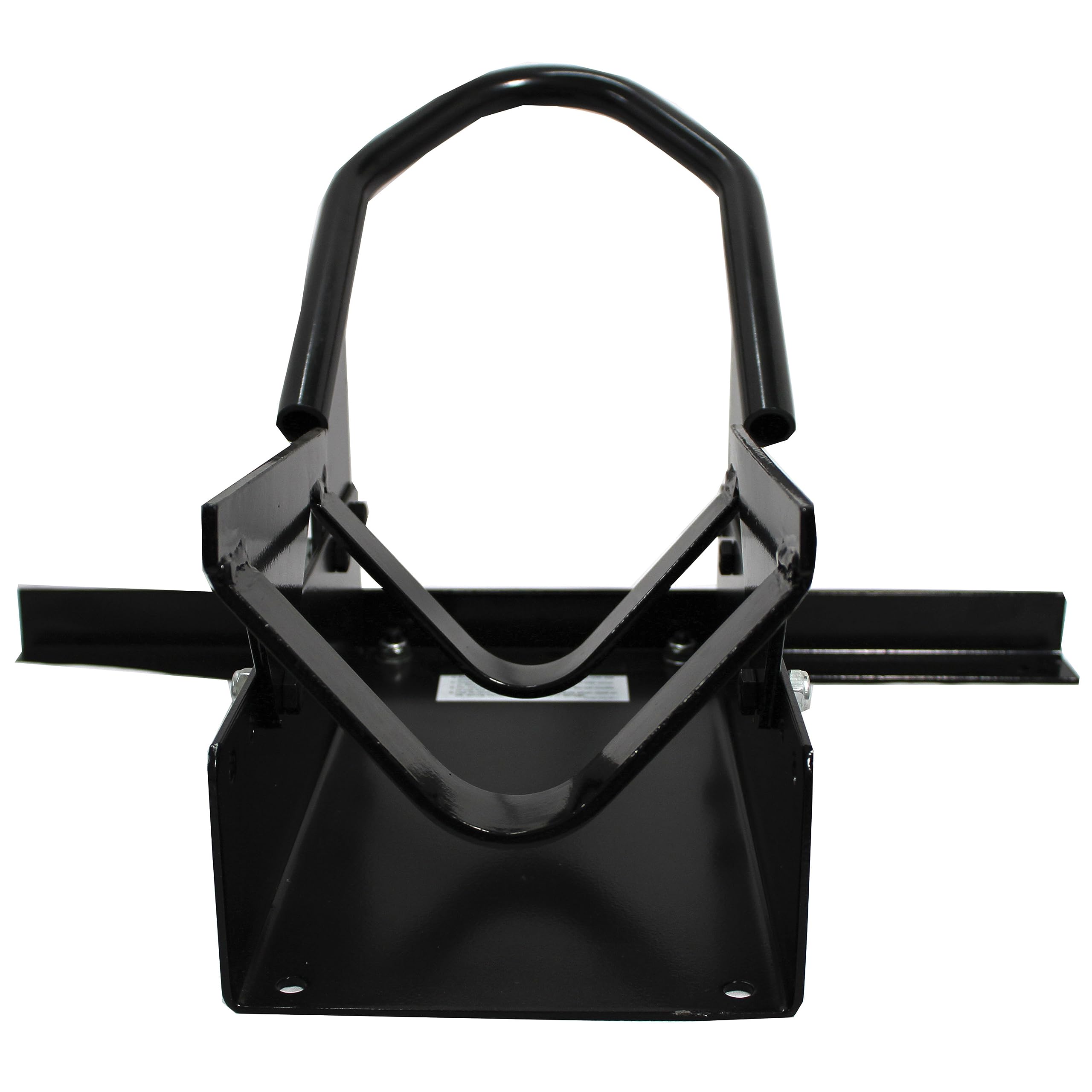 Extreme Max close-up of adjustable rear cradle offering precise wheel fit