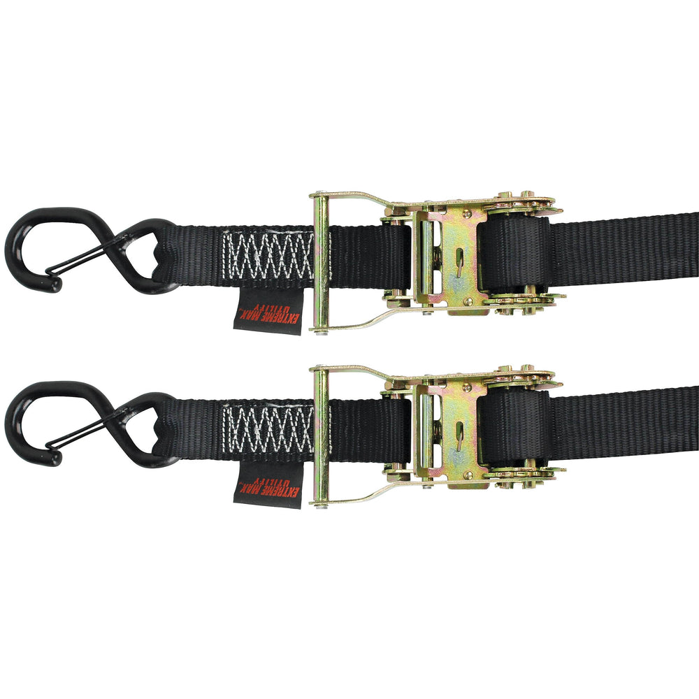 Extreme Max ratchet detail on tie-down showing heavy-duty control benefit