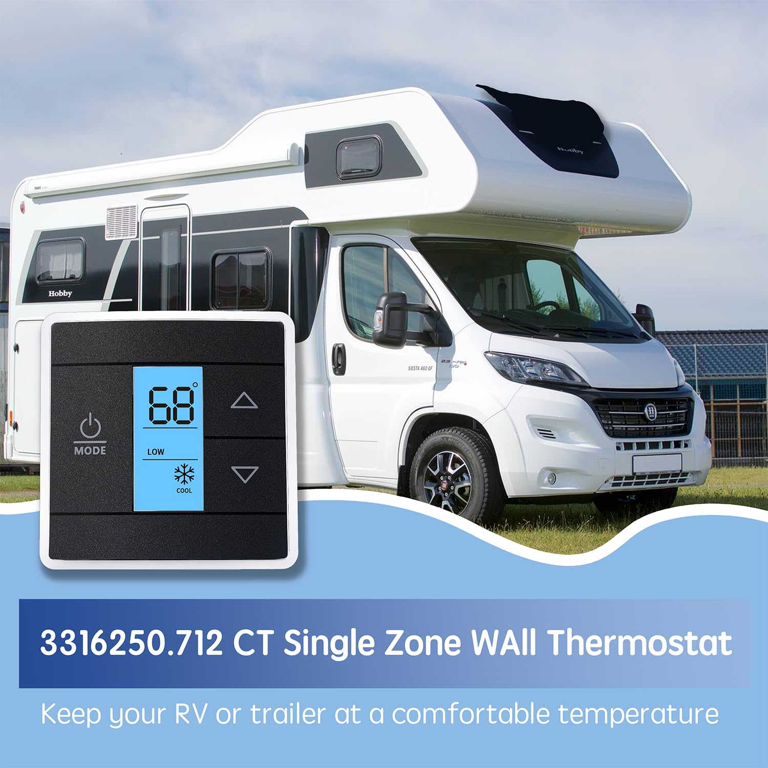 exuberant mounted on RV interior wall demonstrating discreet, low‑profile look