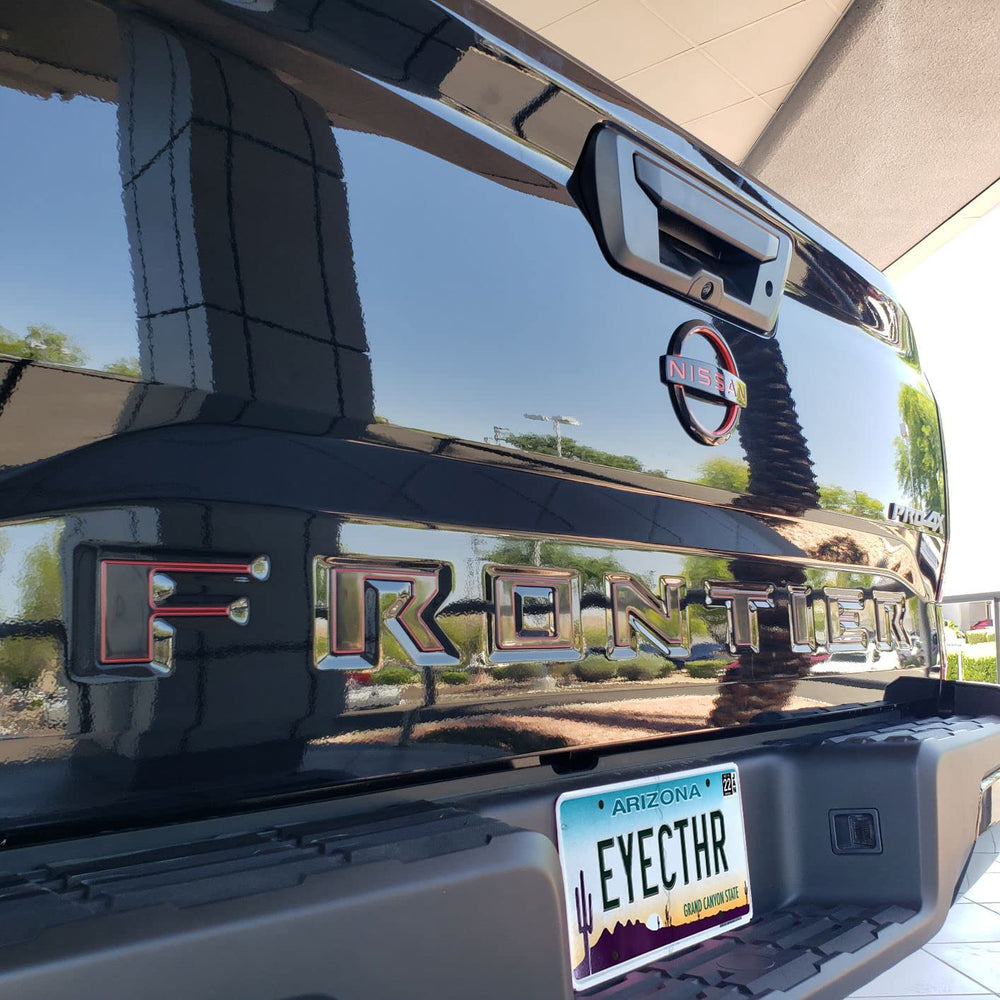EyeCatcher lifestyle shot of truck on road showing upgraded rear aesthetics