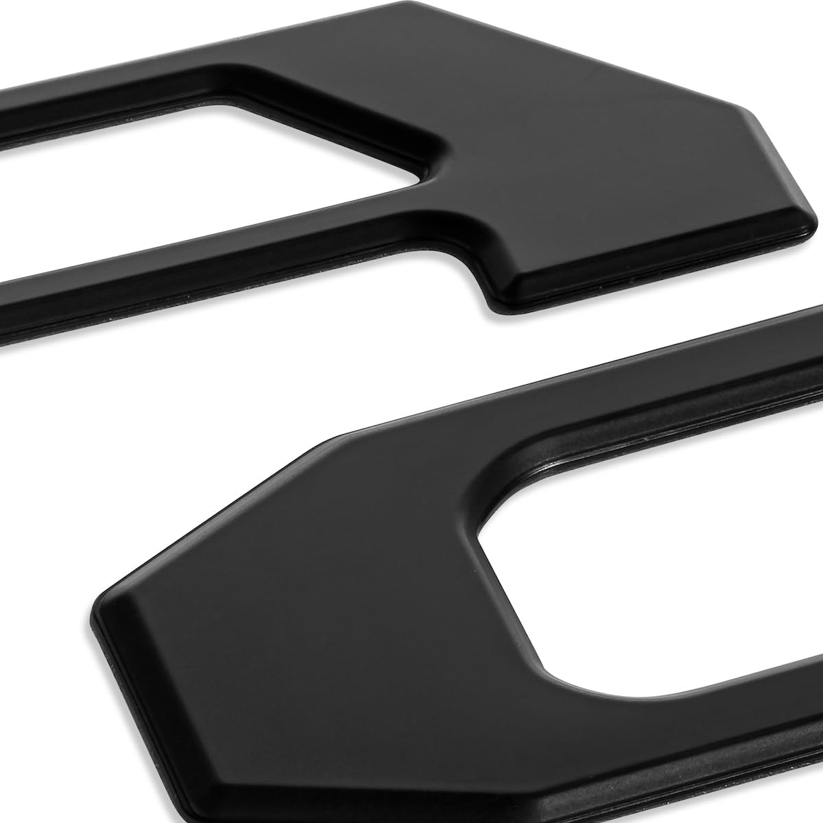 EyeCatcher front view on Tacoma tailgate showing clean satin black finish and instant upgrade