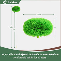 Eyliden close-up of dual-sided microfiber head showing dense fibers for effective dust pickup