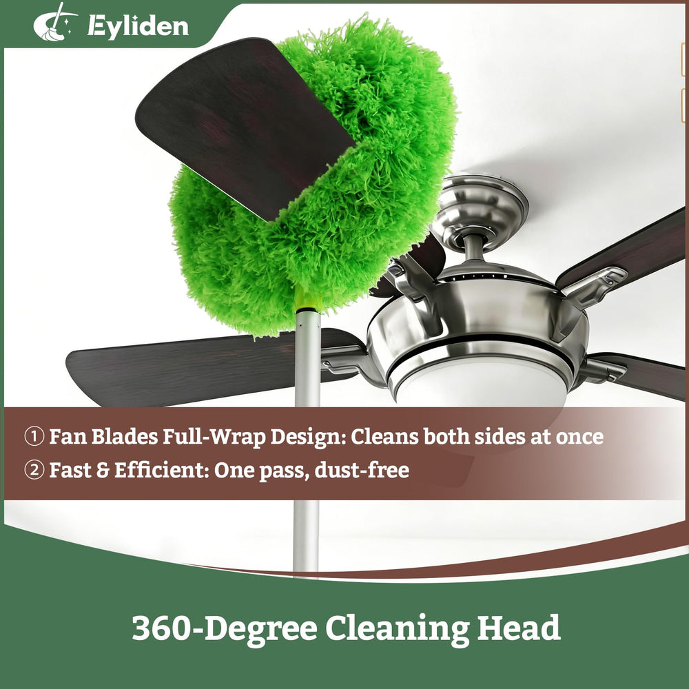 Eyliden detachable head connected to pole illustrating easy removal and secure fit