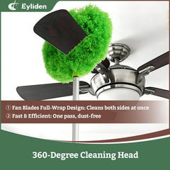 Eyliden detachable head connected to pole illustrating easy removal and secure fit