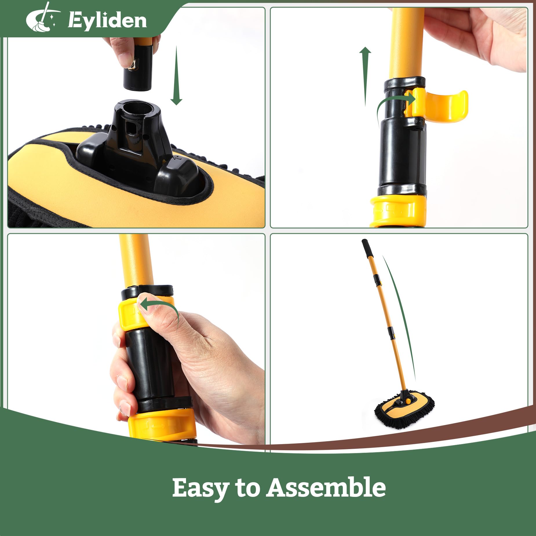 Eyliden packaging and label detail highlighting features and durability