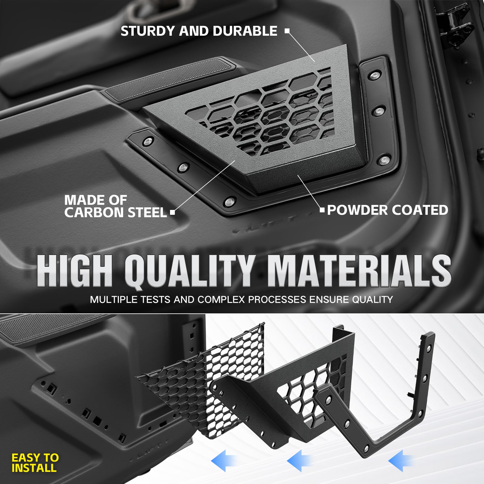 EYOUHZ installed in Bronco interior, keeps essentials reachable while driving