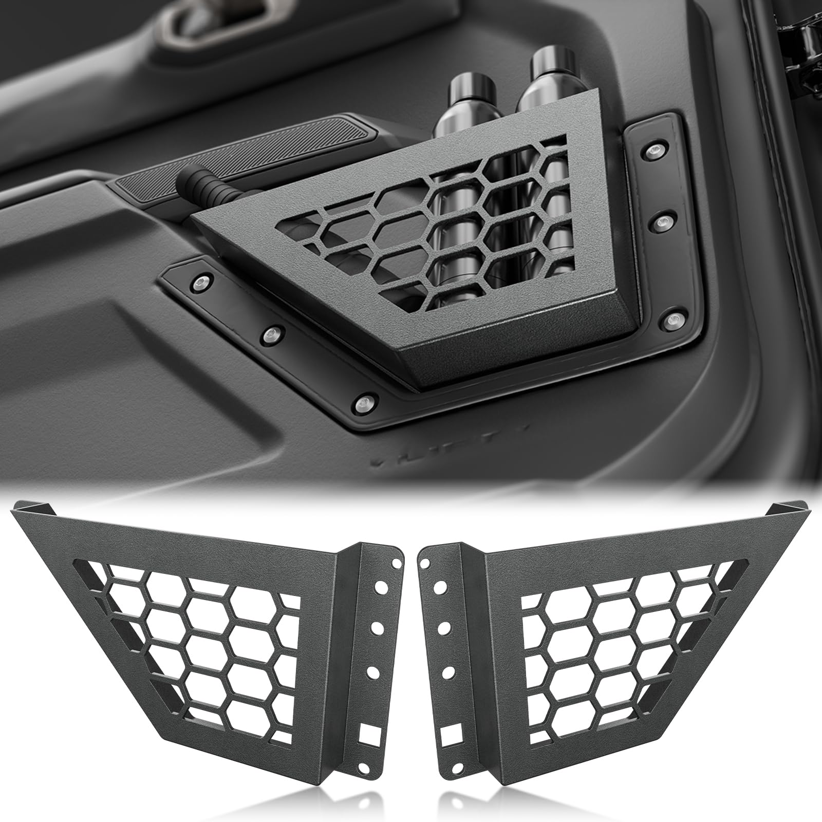 EYOUHZ front view showing storage pocket on Bronco door, adds organized space