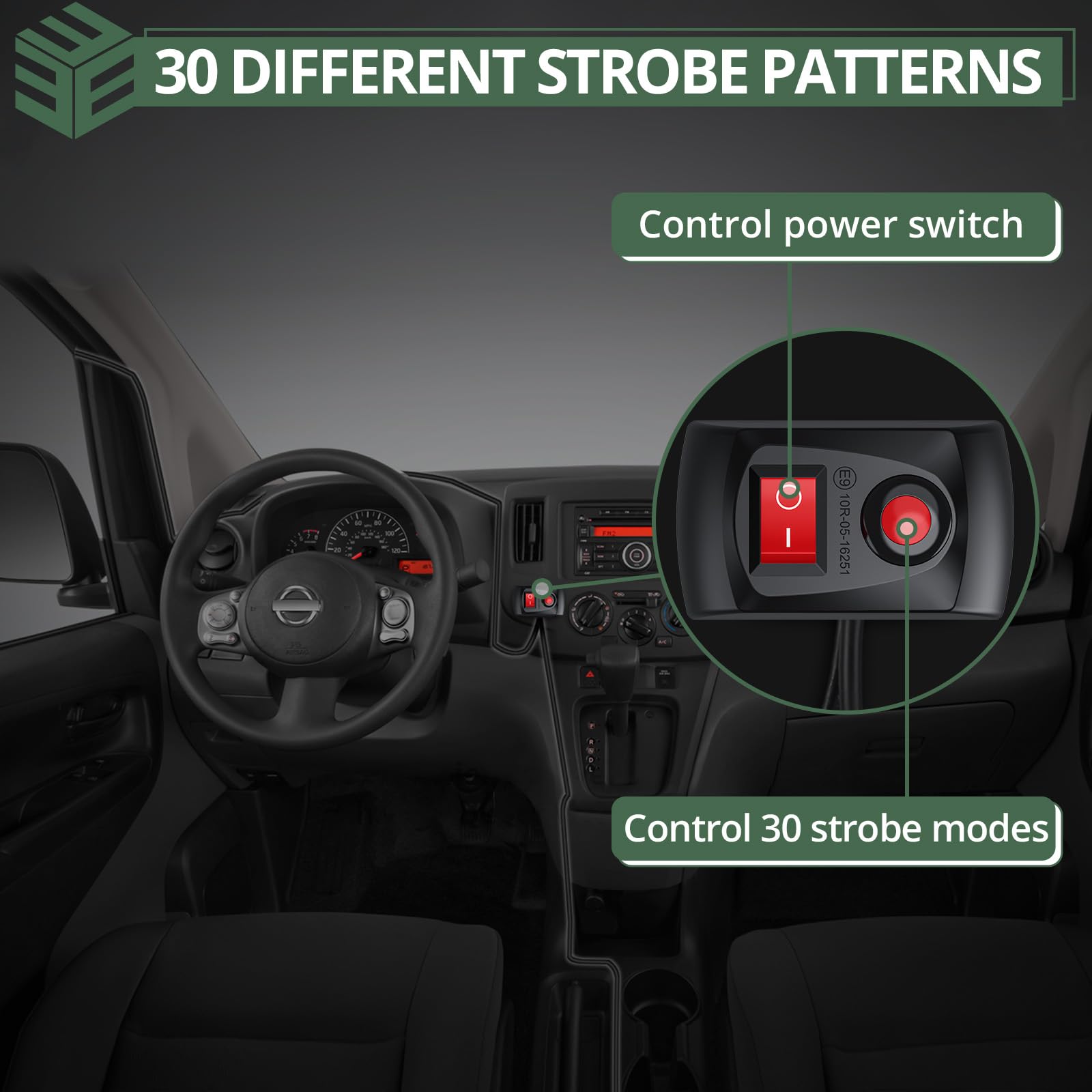 EYPINS control harness and cigarette-lighter plug offering flexible power options