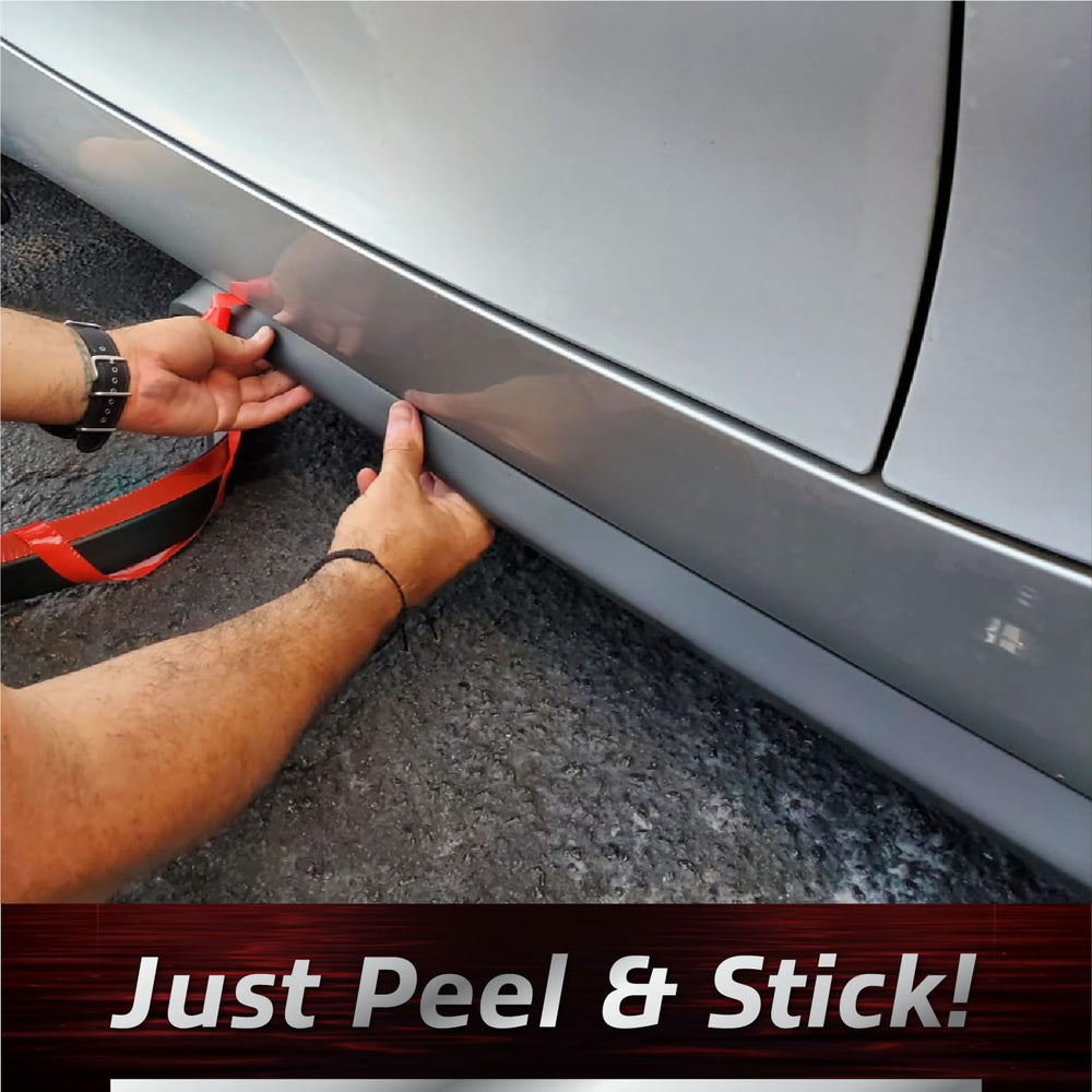 EZ Lip side view on vehicle demonstrating flexible fit and surface protection