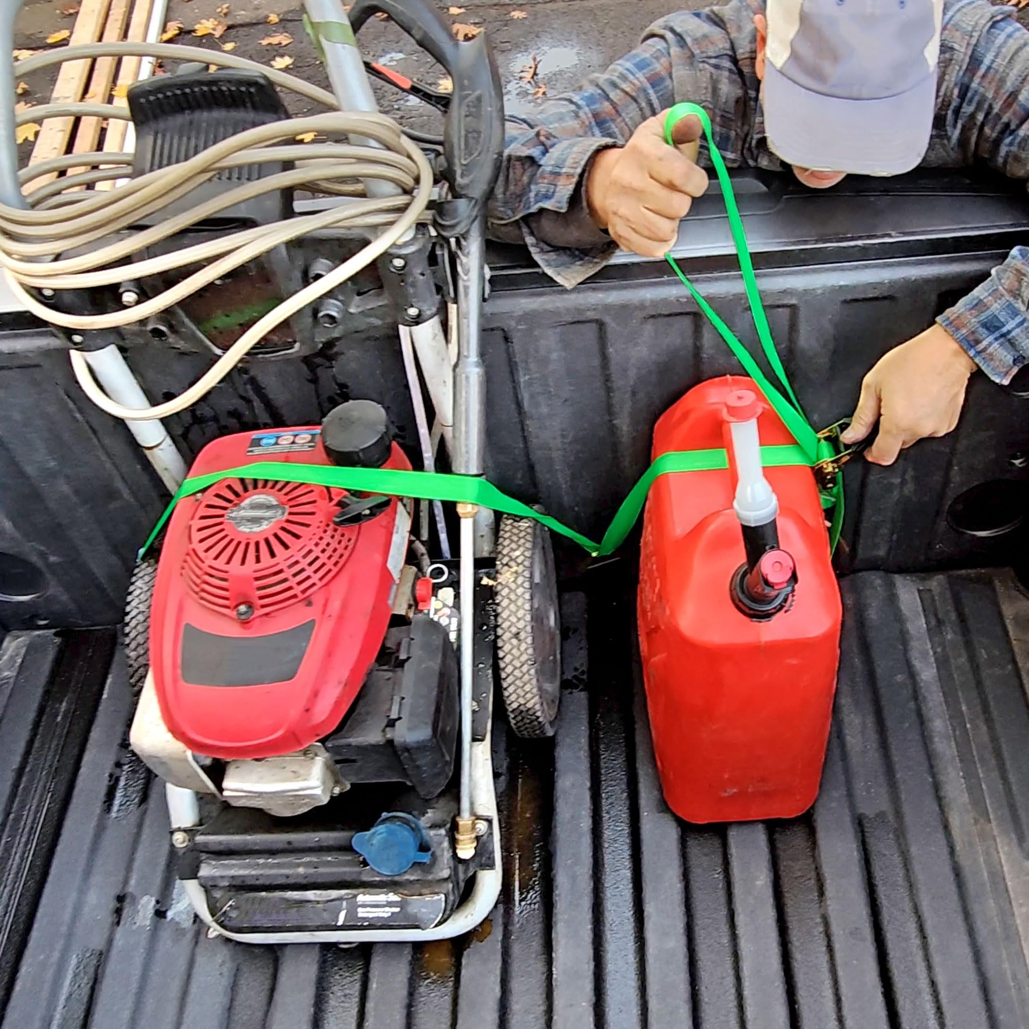 EZ4X4 anchors used on a truck hauling appliances showing real-world use benefit