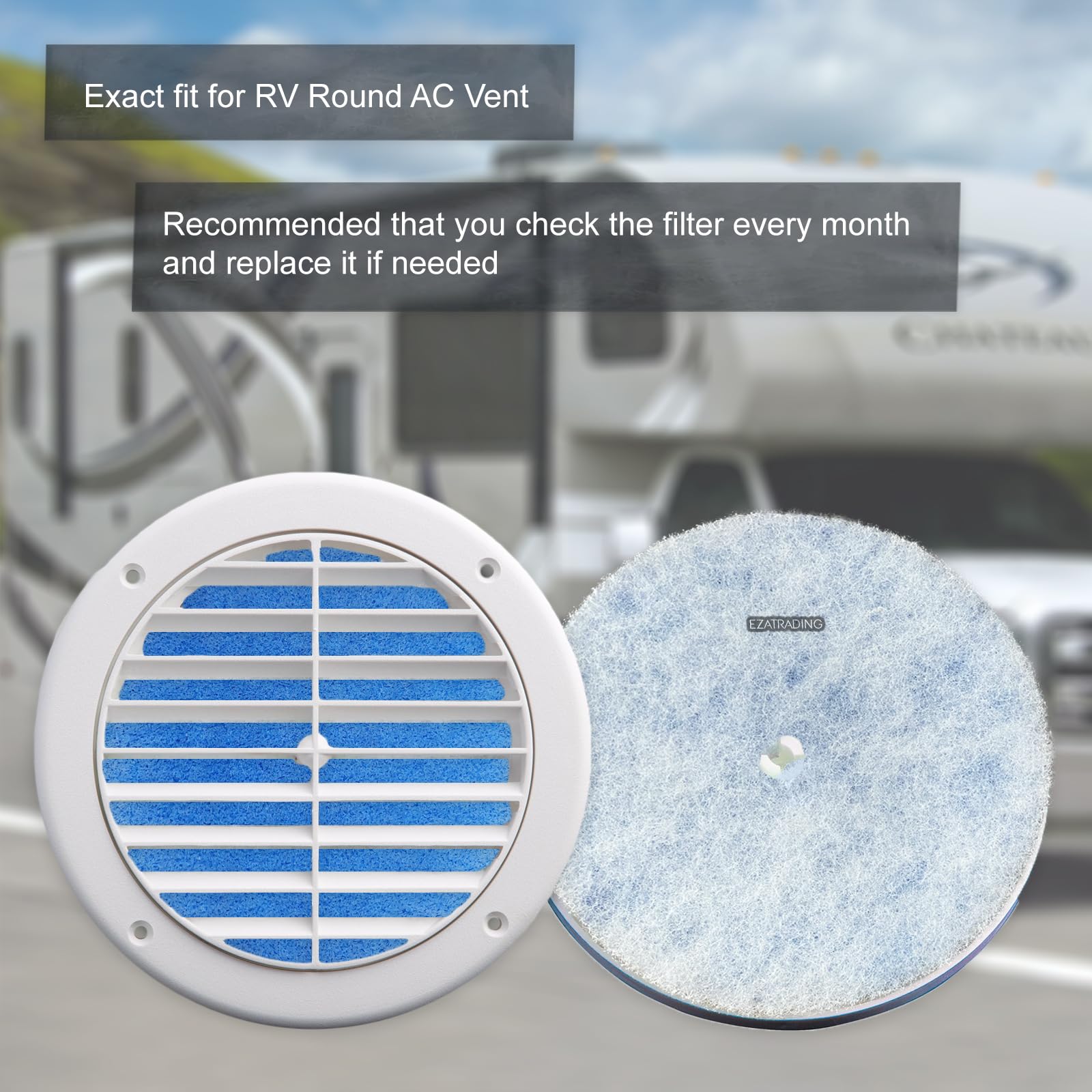 ezatrading close-up of two-layer polyester media showing fiber texture and capture benefit