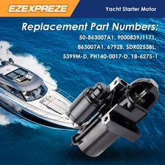 E EZEXPREZE starter pinion closeup showing 11 teeth for accurate engagement