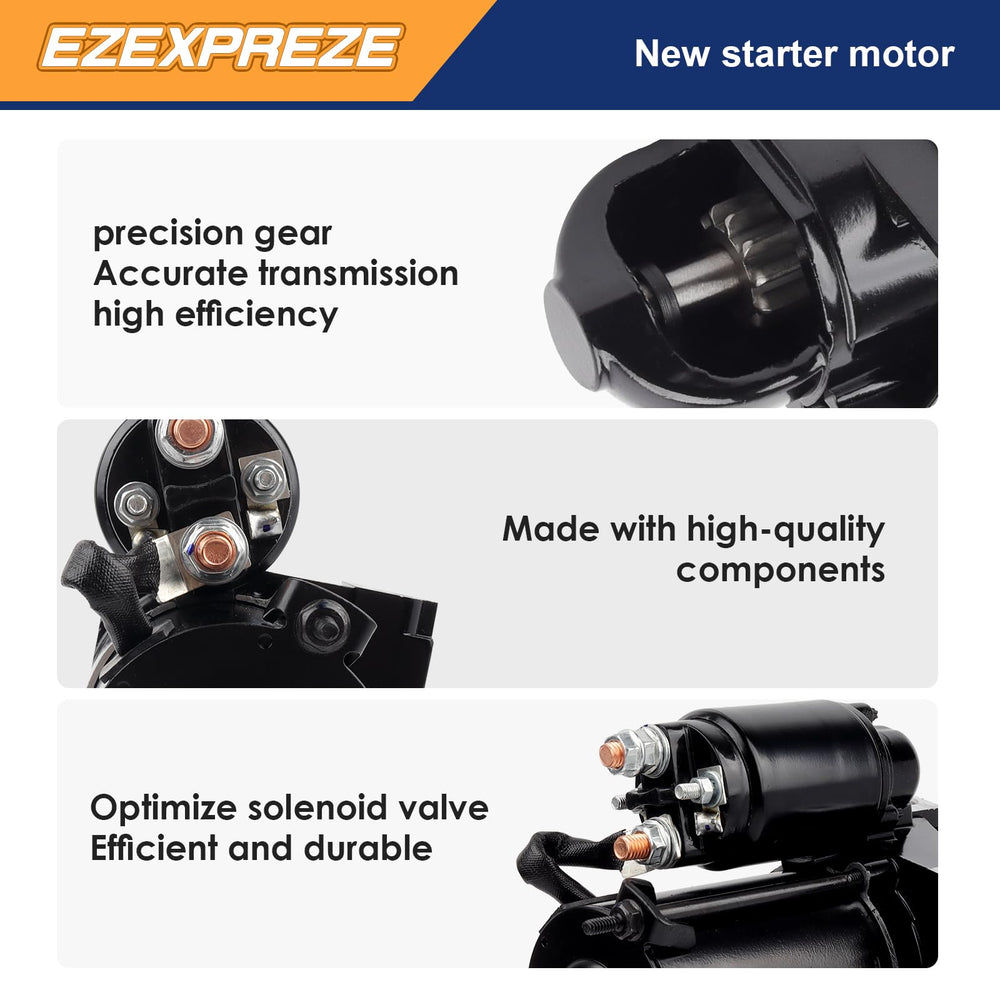E EZEXPREZE starter side profile with scale showing compact installation footprint