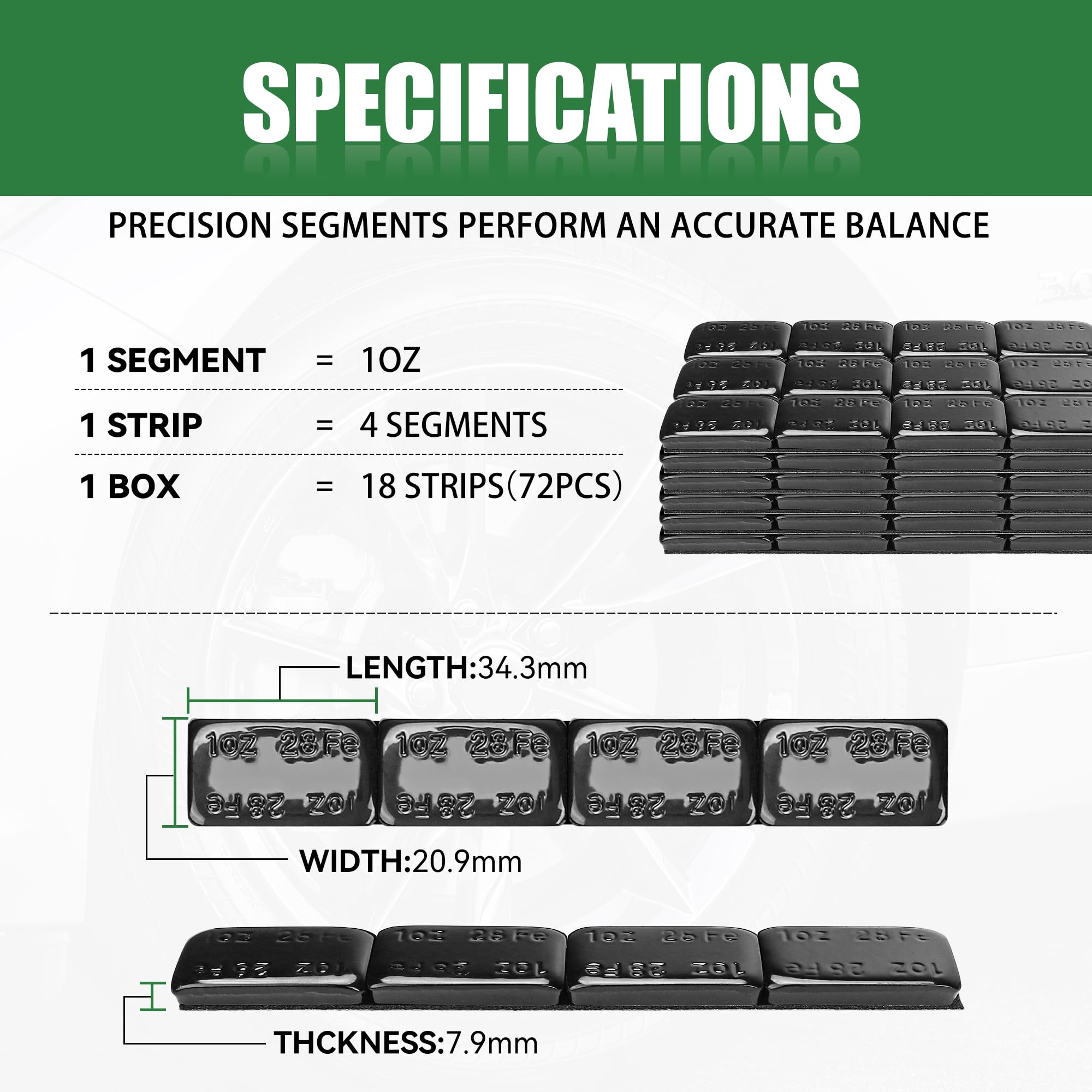 EZISOE weights on a workbench used for vehicle and hobby balancing