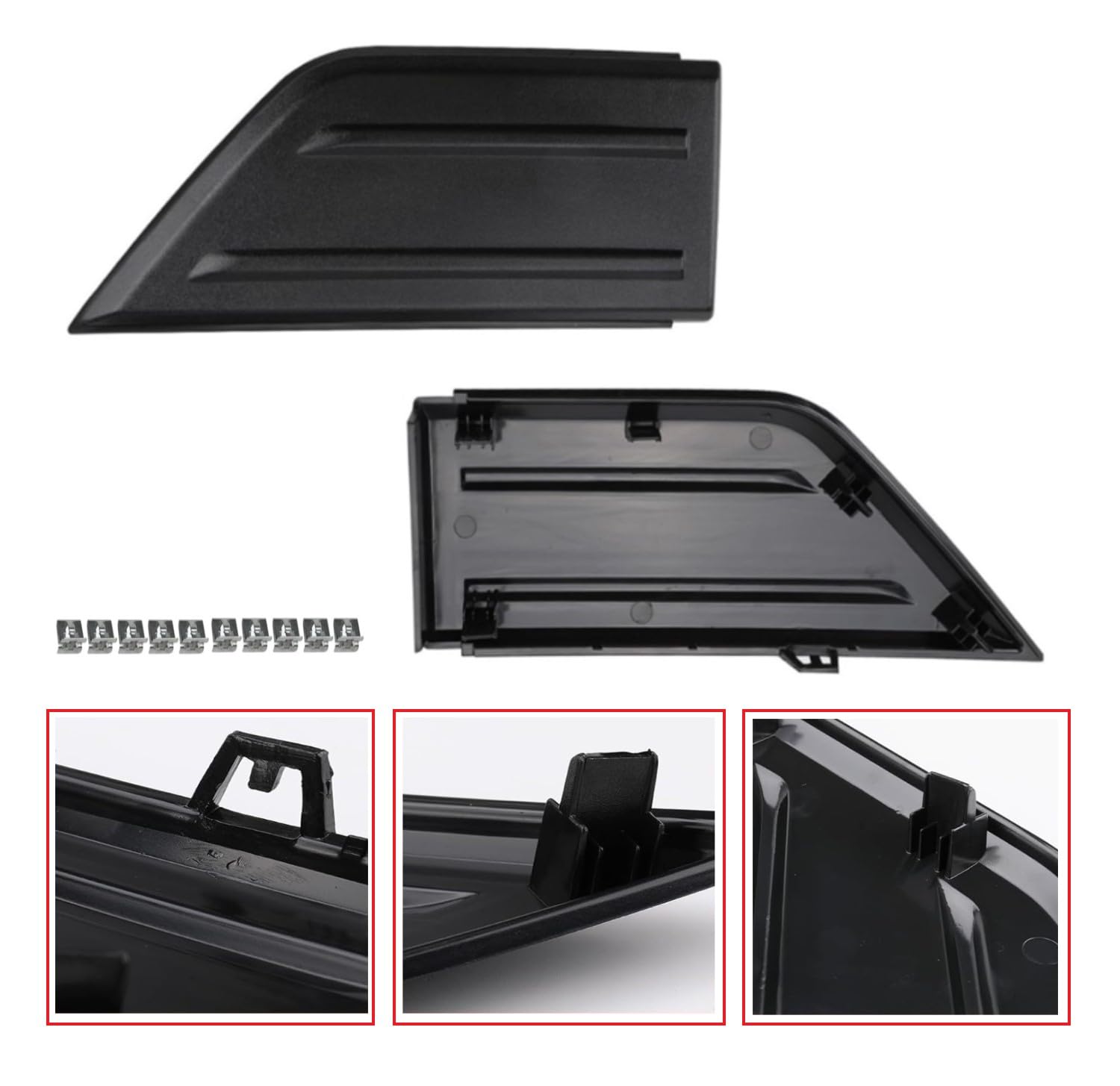 EzMech textured black surface close-up showing durable finish and scratch resistance