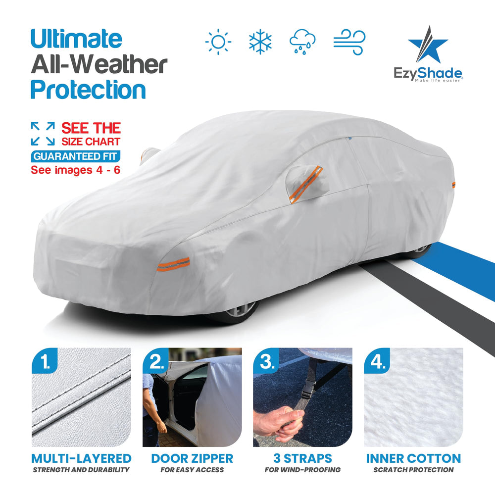 EzyShade fabric close-up layered material protecting paint