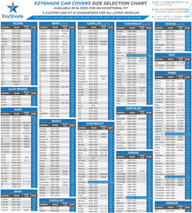 EzyShade size chart image showing S2 fit guidance benefit