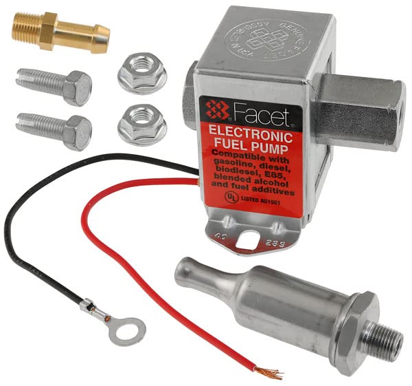 Facet Cube front view showing pump and kit hardware, clear fitment benefits
