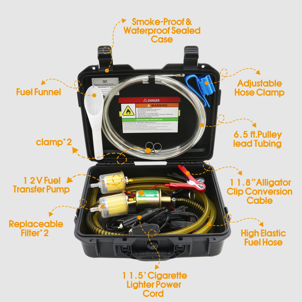 FACFUEL pump close-up detail showing durable housing and connector benefits
