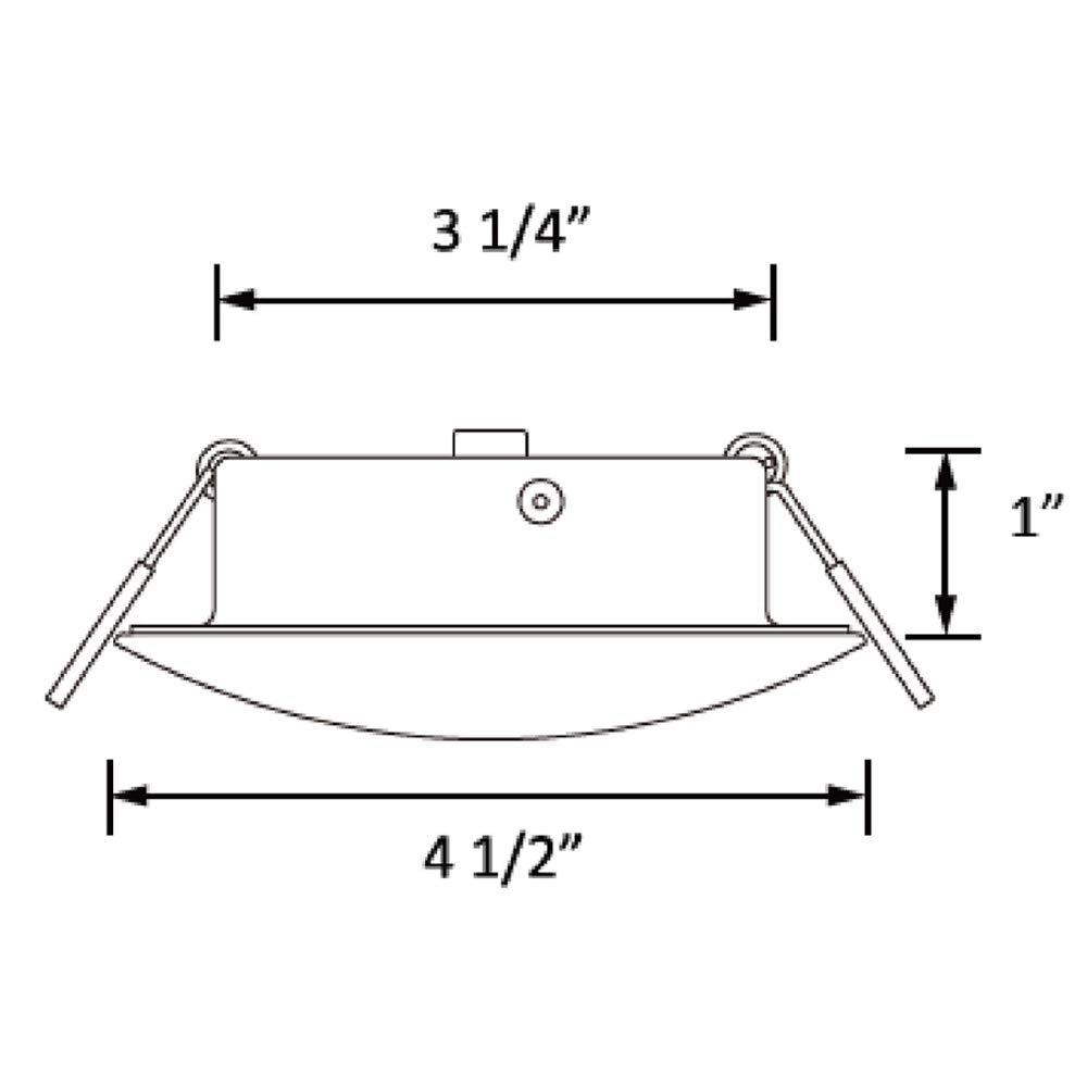 Facon recessed installation inside ceiling, neat flush mount saves space