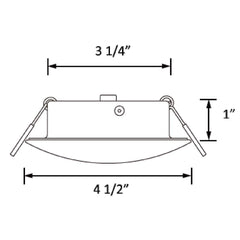 Facon recessed installation inside ceiling, neat flush mount saves space