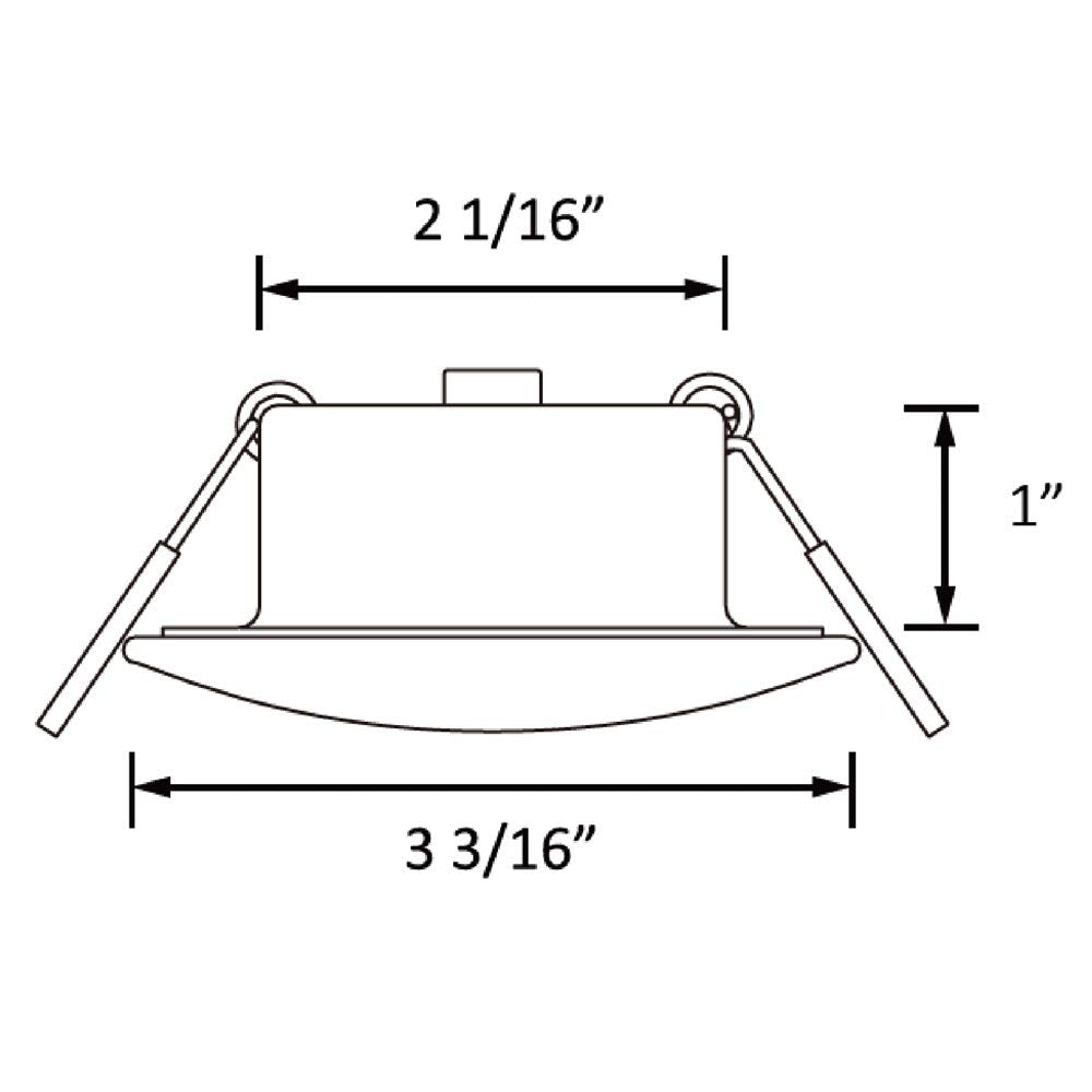 Facon recessed puck light in RV ceiling providing bright warm light