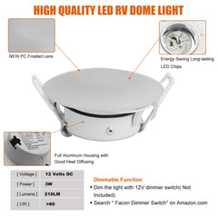 Facon under-cabinet puck light offering focused task illumination