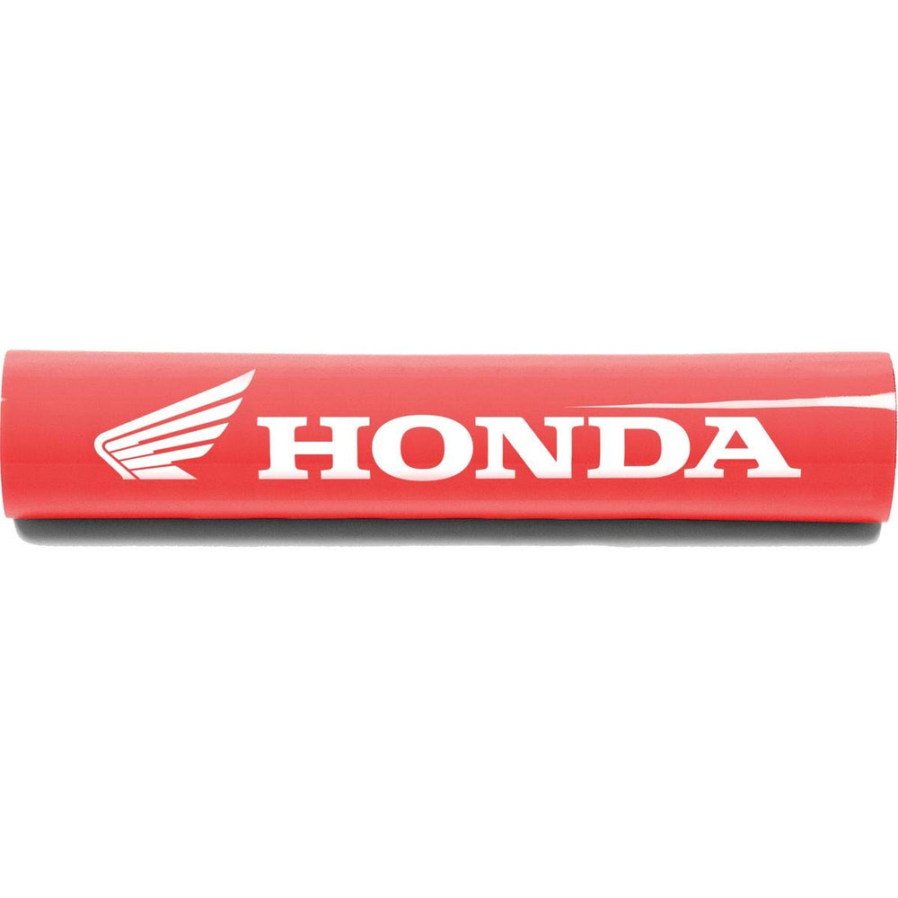 Factory Effex front view of 7.5" bar pad showing logo and snug fit, protects bars