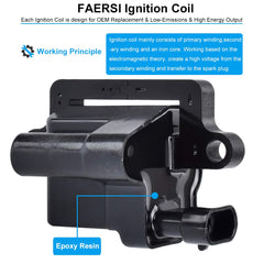 FAERSI coil pack mounted in engine bay restoring reliable spark and smoother idle