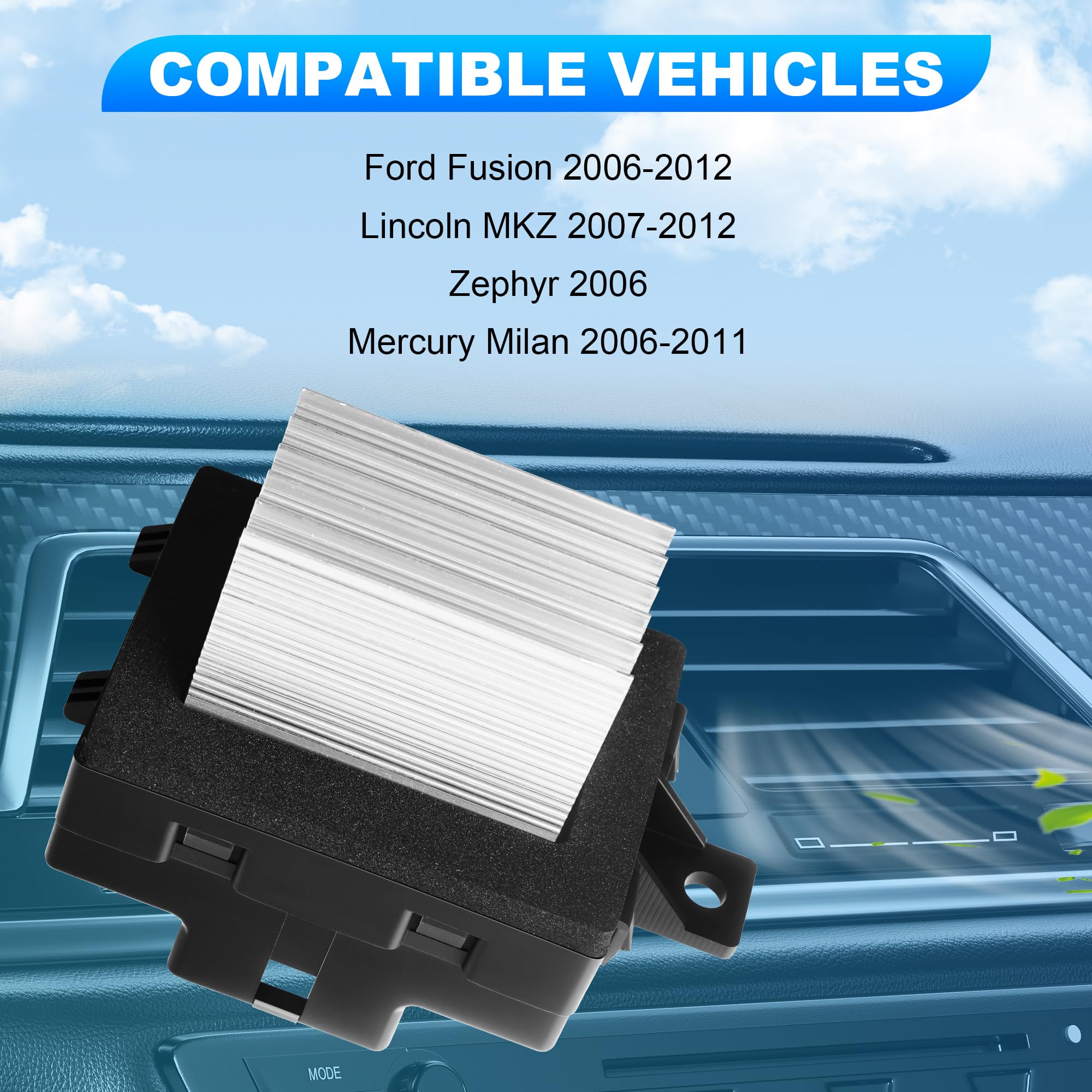 FAERSI resistor next to ruler illustrating compact size for tight HVAC spaces