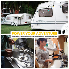 Fairview GR-630B mounted on RV tank, demonstrating secure installation and stability