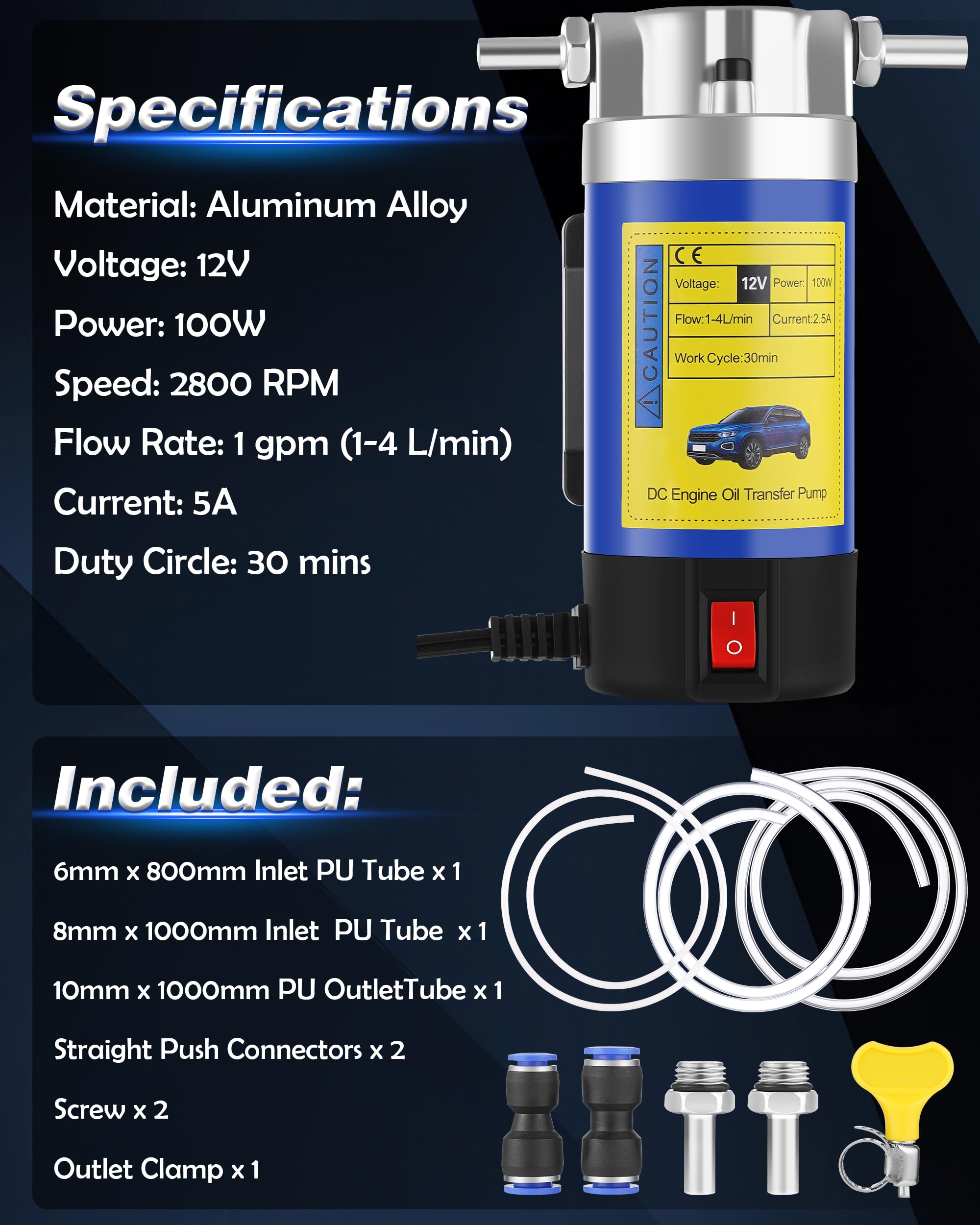 FAITIO control panel and 12V connector offering simple vehicle power hookup