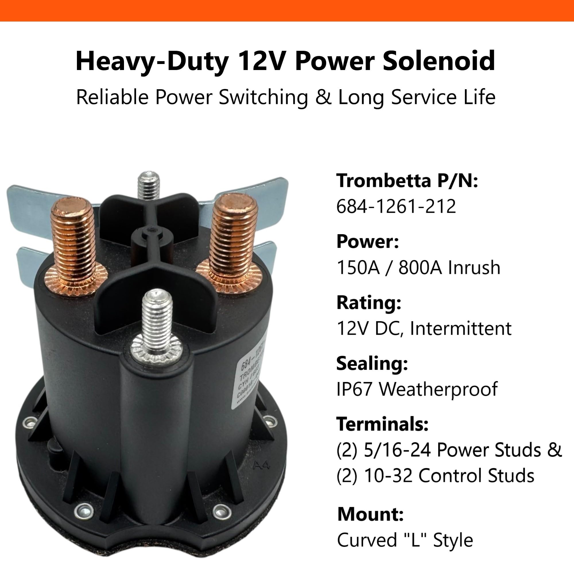 FalconSupply Trombetta sealed housing detail demonstrating IP67 weather protection