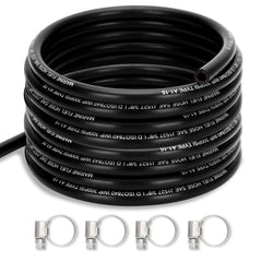 Fancat front view of 3/8 inch fuel line showing packaging and product benefit