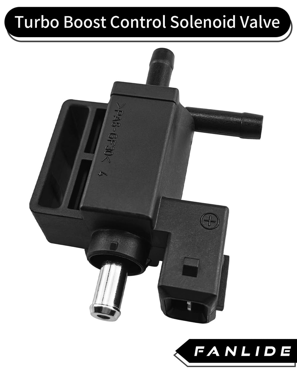 FANLIDE packaged solenoid with label proving organized shipping and correct part