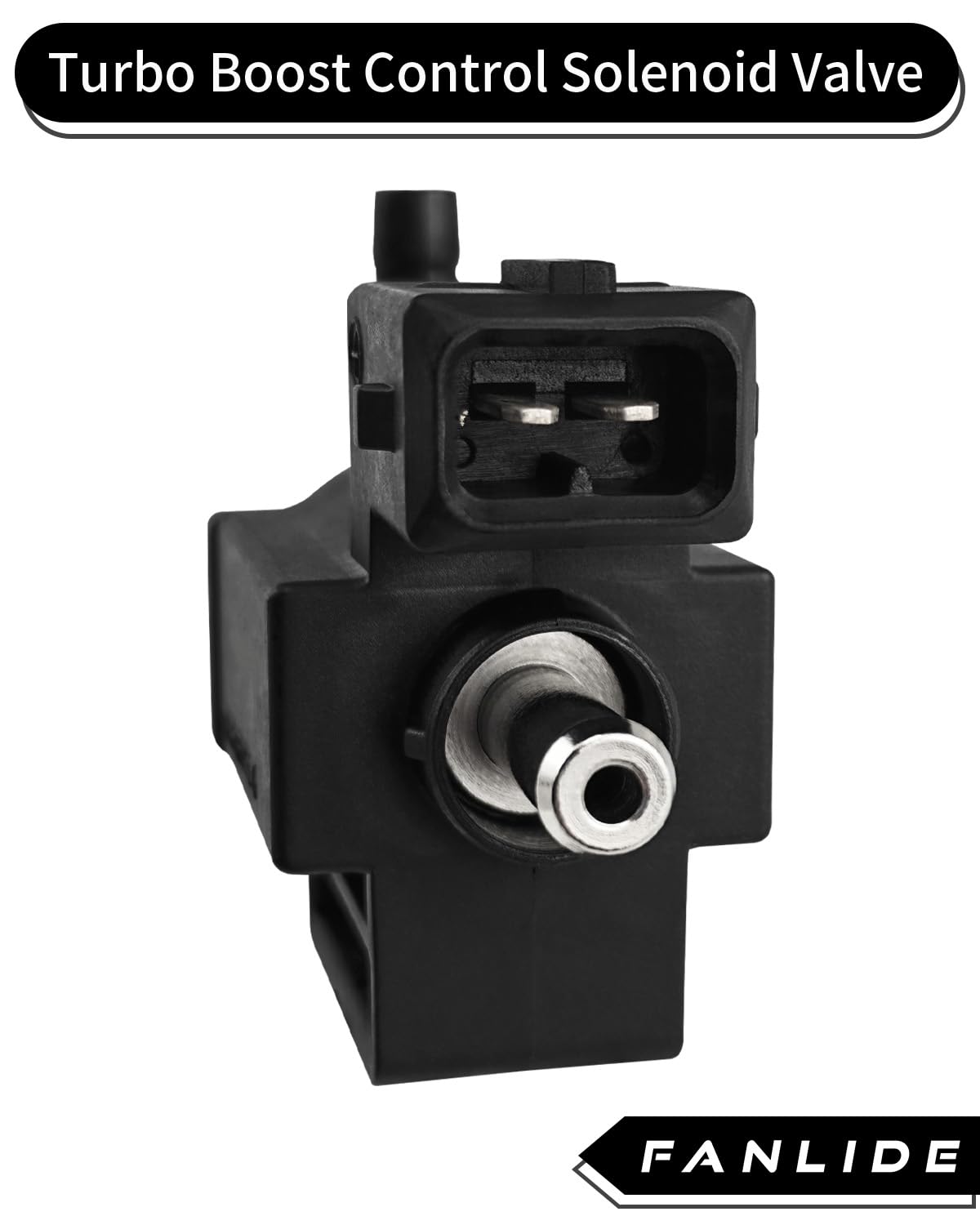FANLIDE solenoid next to ruler showing compact size for easy fitment