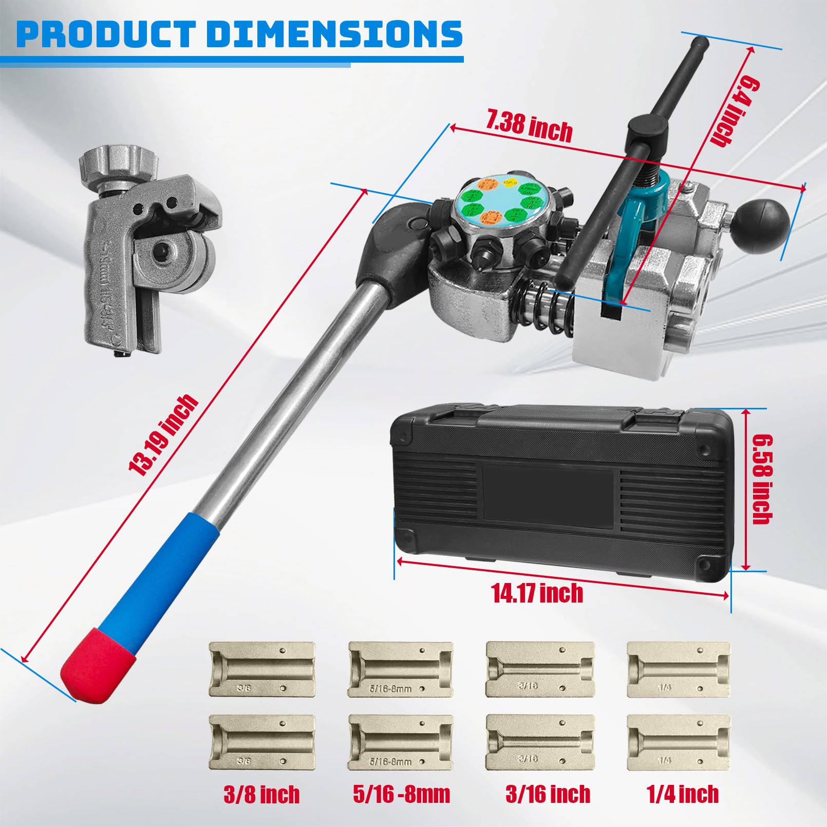 Fanmoss cones and 6-inch T-handle detail showing durable hardware for controlled flaring
