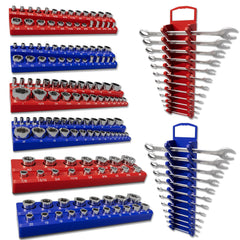 Fanmoss front view of all organizers showing included components and colors