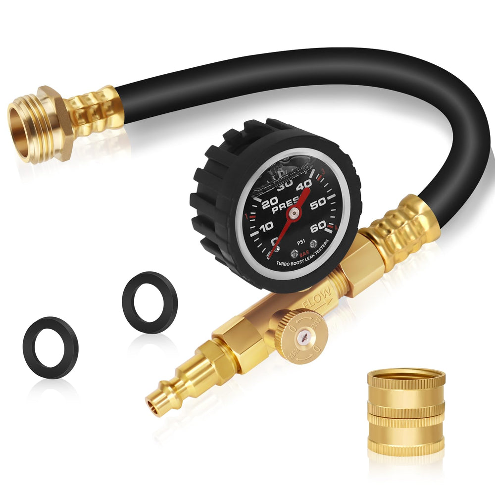 FANOVO front assembly connected to compressor showing compact setup and quick connect benefit