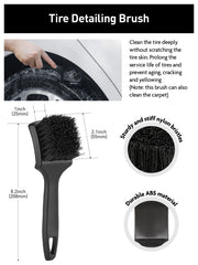 Fantasticlean brushes cleaning spokes and lug nuts for thorough removal