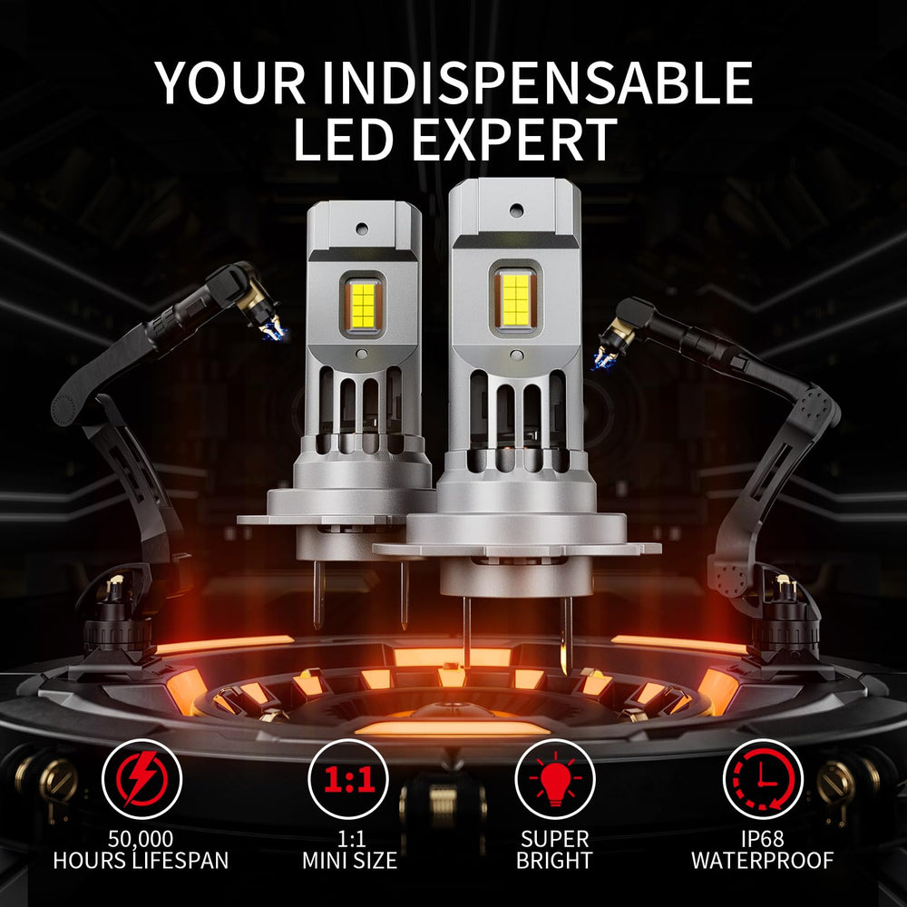 FANTELI next to a standard bulb to show 1:1 size and simple swap benefit