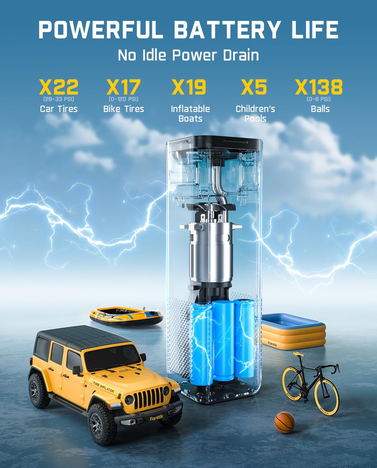 Fanttik X10 flashlight illuminating a roadside at night, emergency visibility benefit
