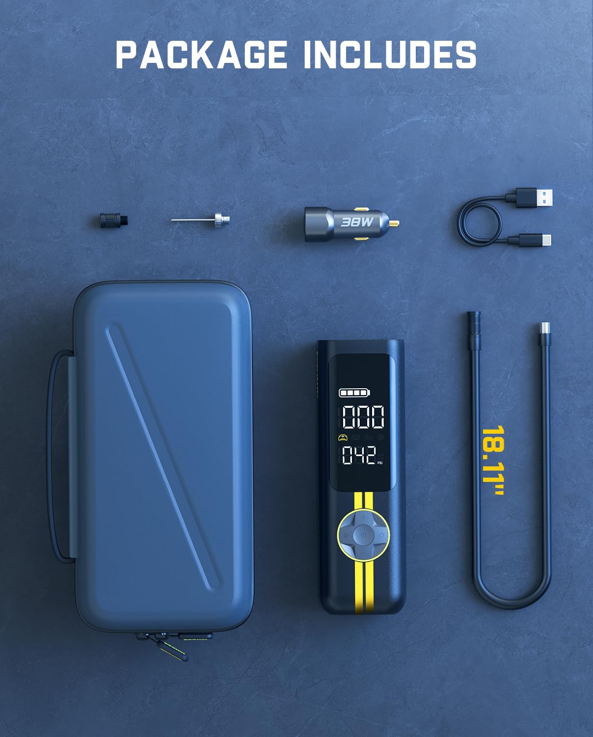 Fanttik X8 next to a hand to show portable size for easy storage
