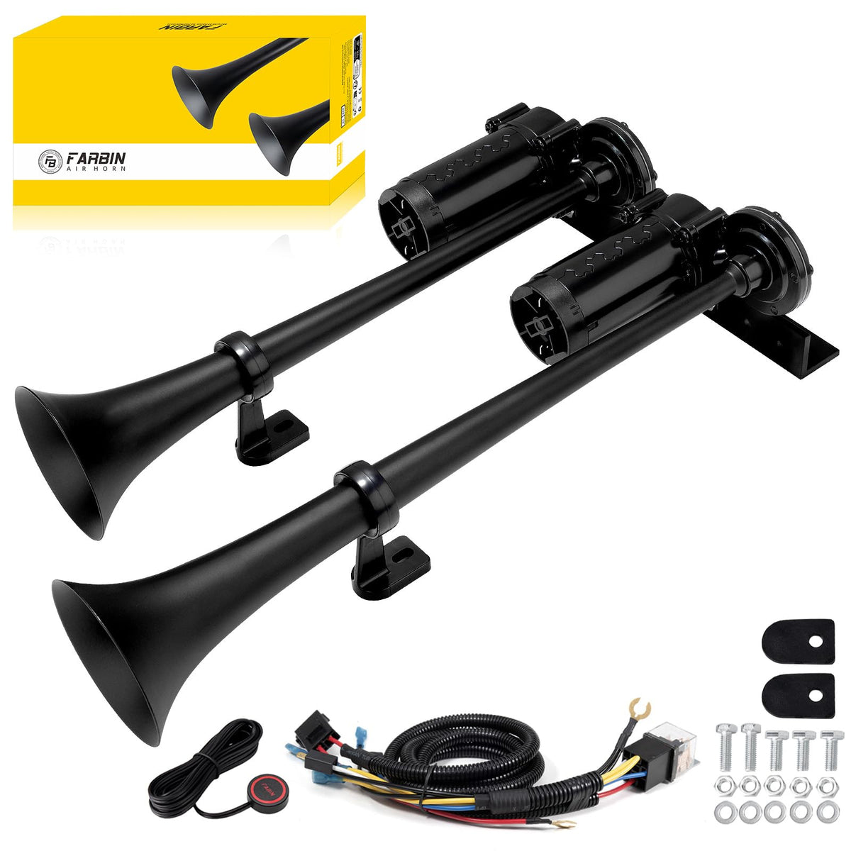 FARBIN front-packed kit with parts displayed showing complete contents and easy install