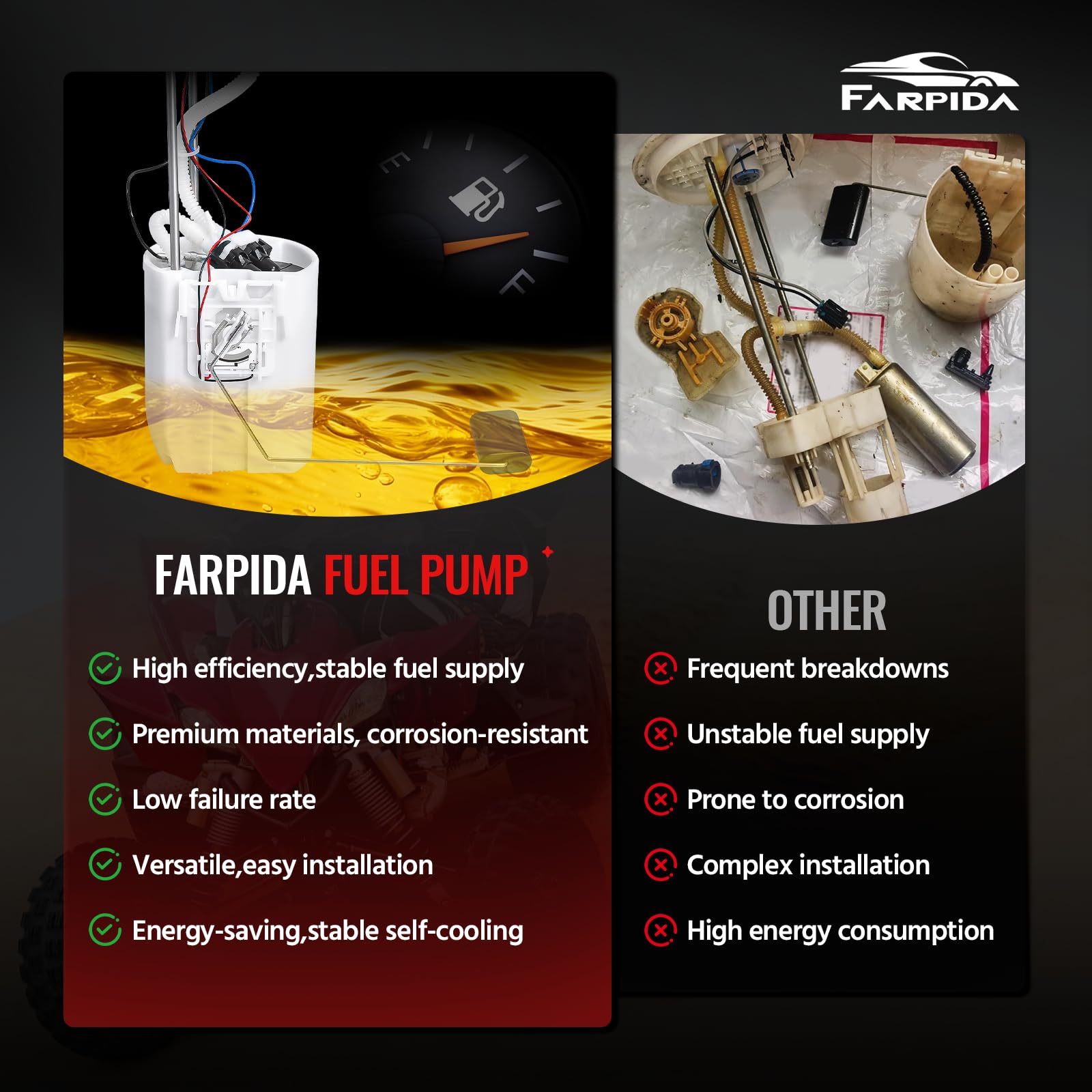 Farpida pump packaging box ready to ship protecting the part