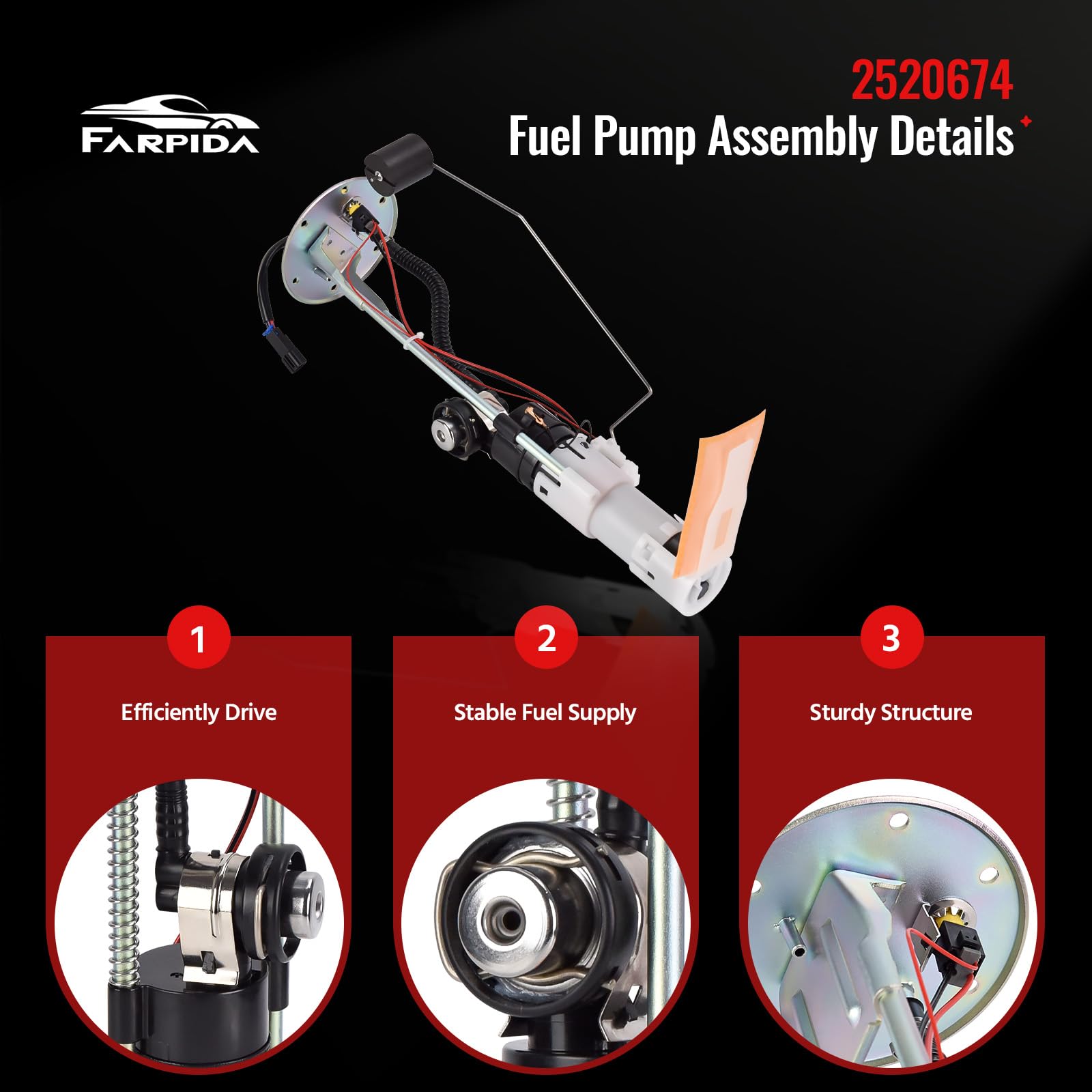 Farpida pump electrical connector closeup ensuring plug-and-play replacement
