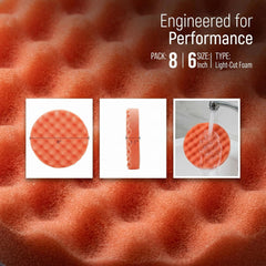 Fasmov close-up waffle texture revealing foam pockets for improved polish retention