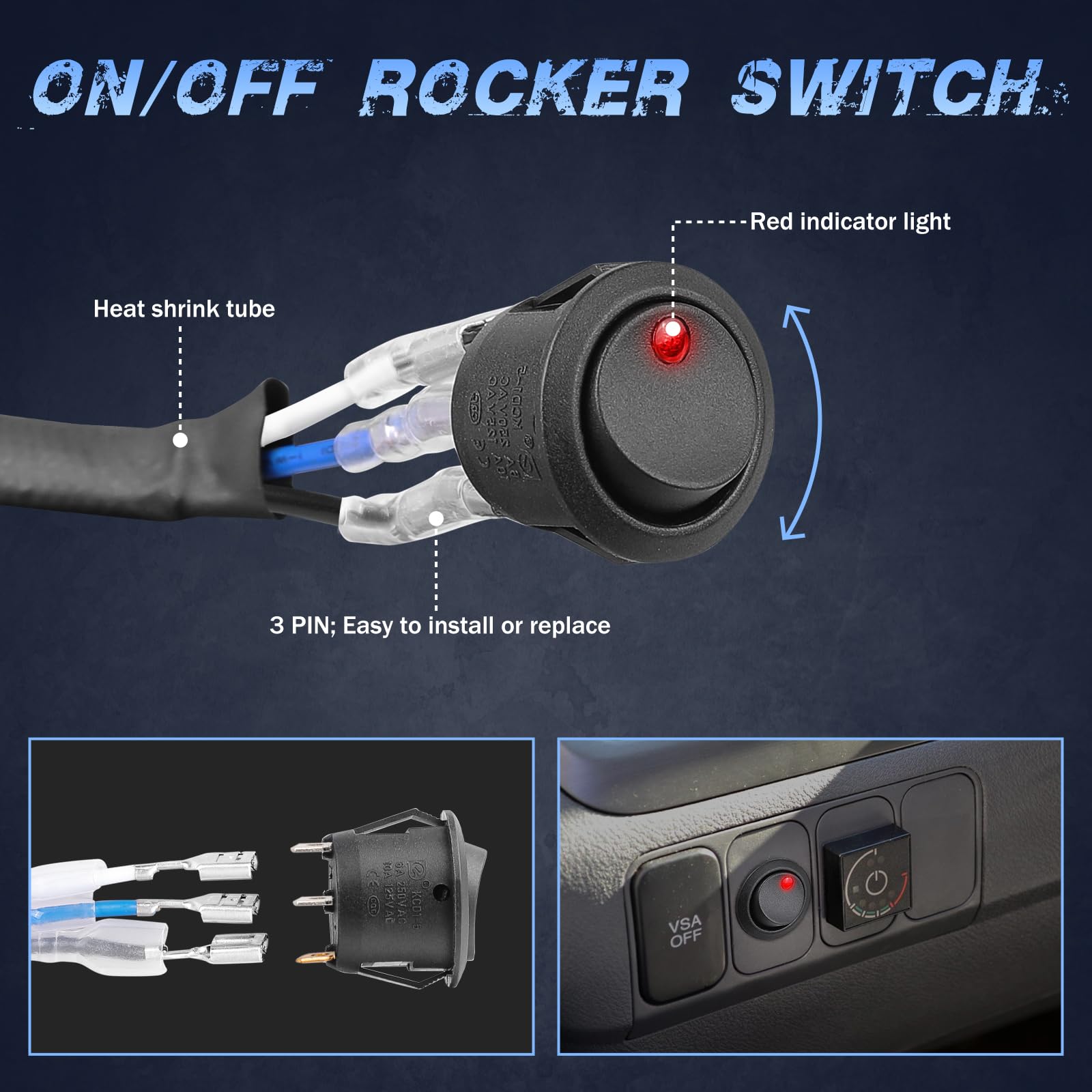 Fastchoy Auto insulated connector with heat-shrink tubing showing secure, weatherproof electrical joints