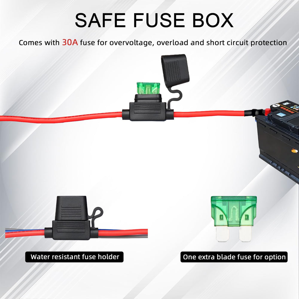 FASTSTORM relay installed under hood providing stable pump voltage