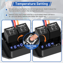 FASTSTORM relays and mounting hardware included to match 12V or 24V systems
